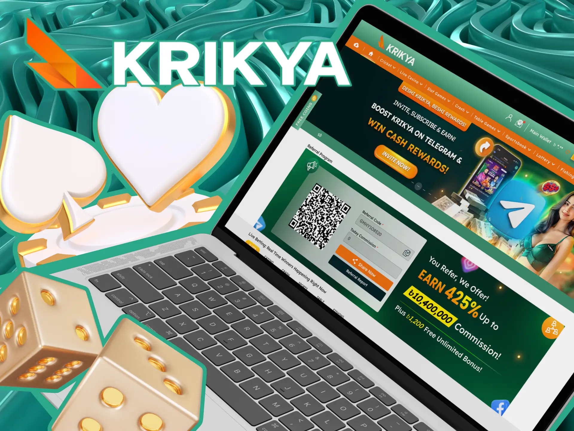 Krikya অনলাইন ক্যাসিনোতে প্রোমো কোড সক্রিয় করলে আমার লাভ কী হবে?
