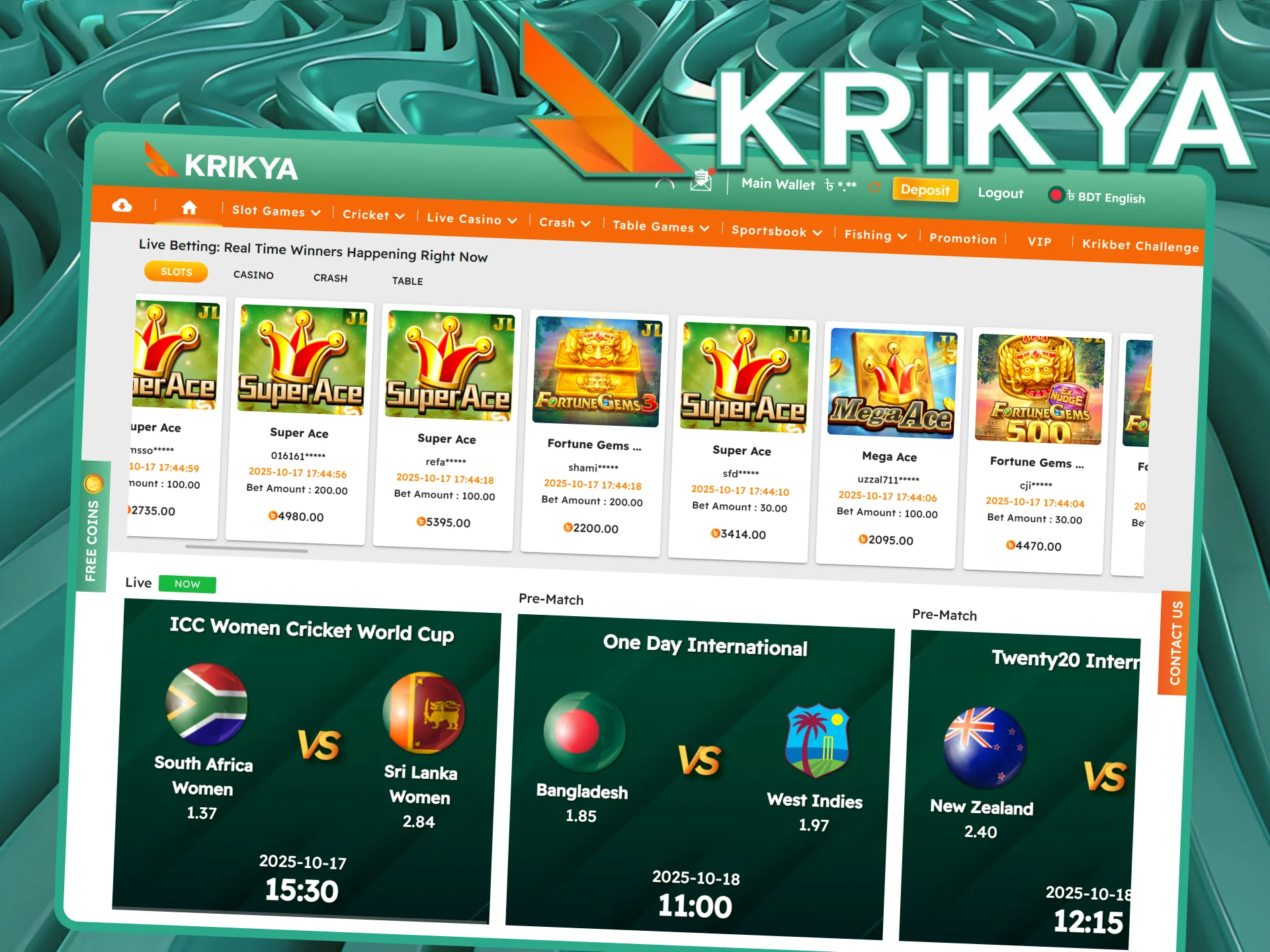 Explore new horizons and uncover fresh winning opportunities with Krikya.