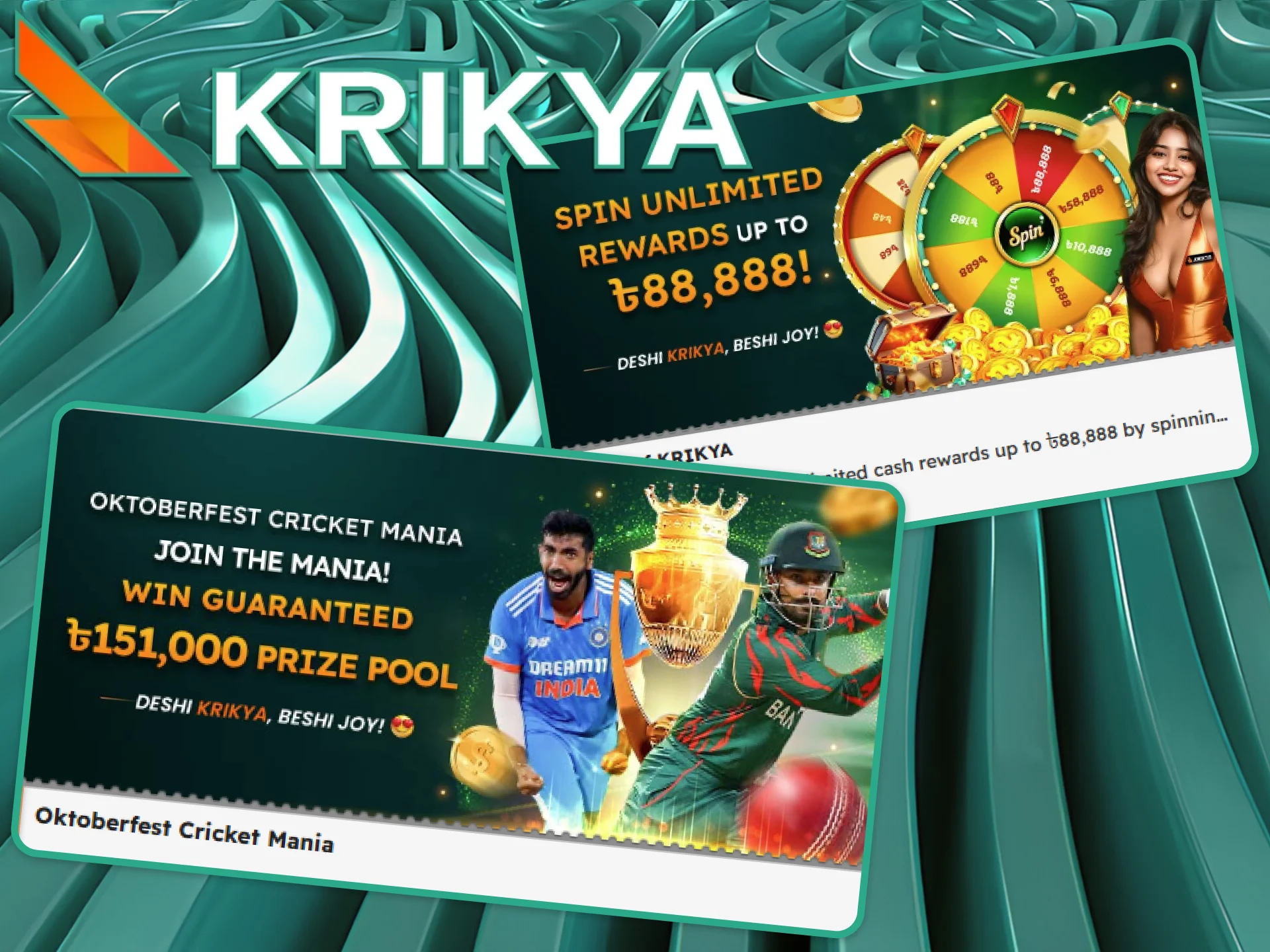 Bet on your favorite sports at Krikya and you might just walk away with a brand new phone.
