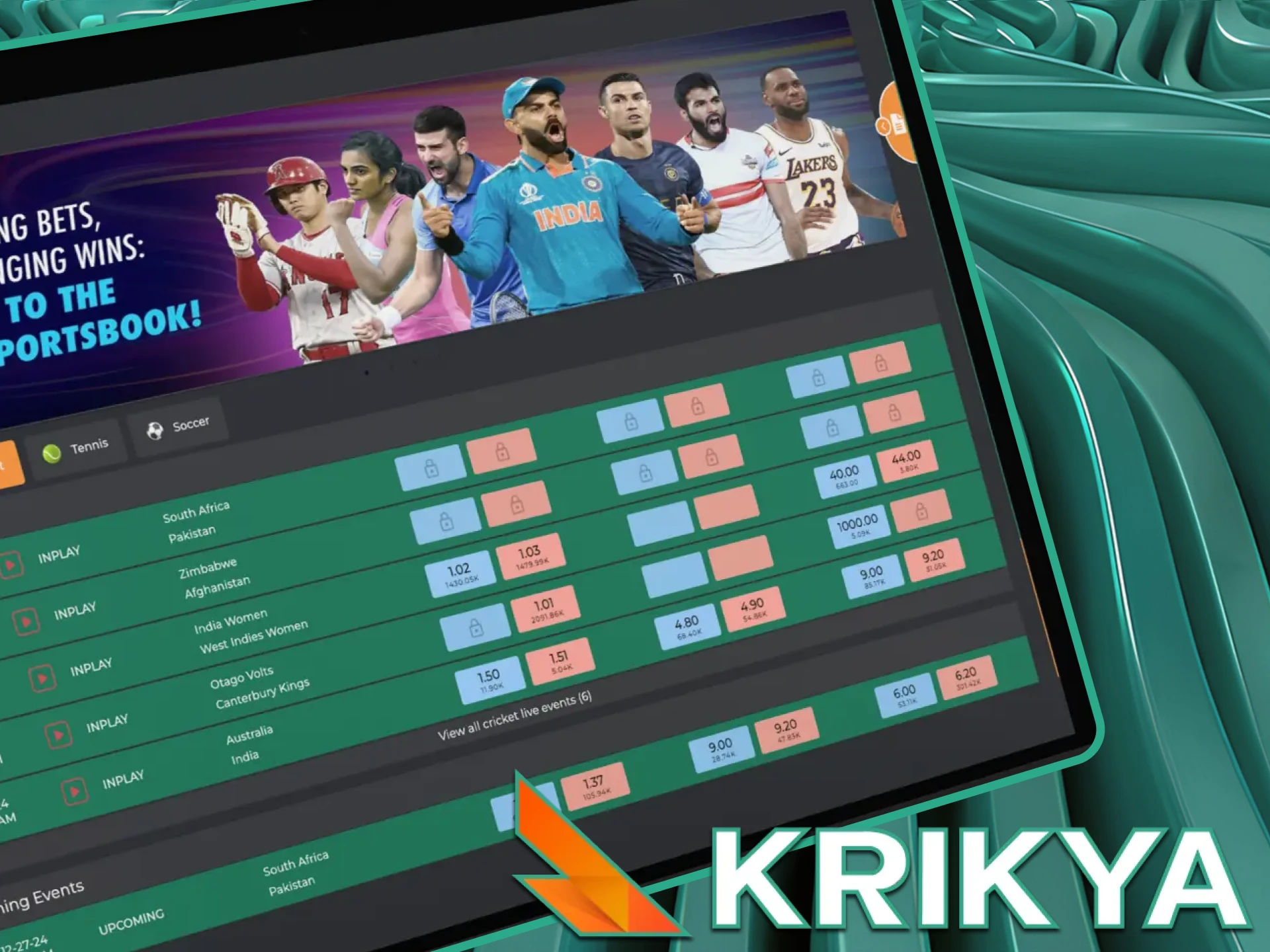 Test your intuition and place your bets on The Ashes through Krikya Online Casino.
