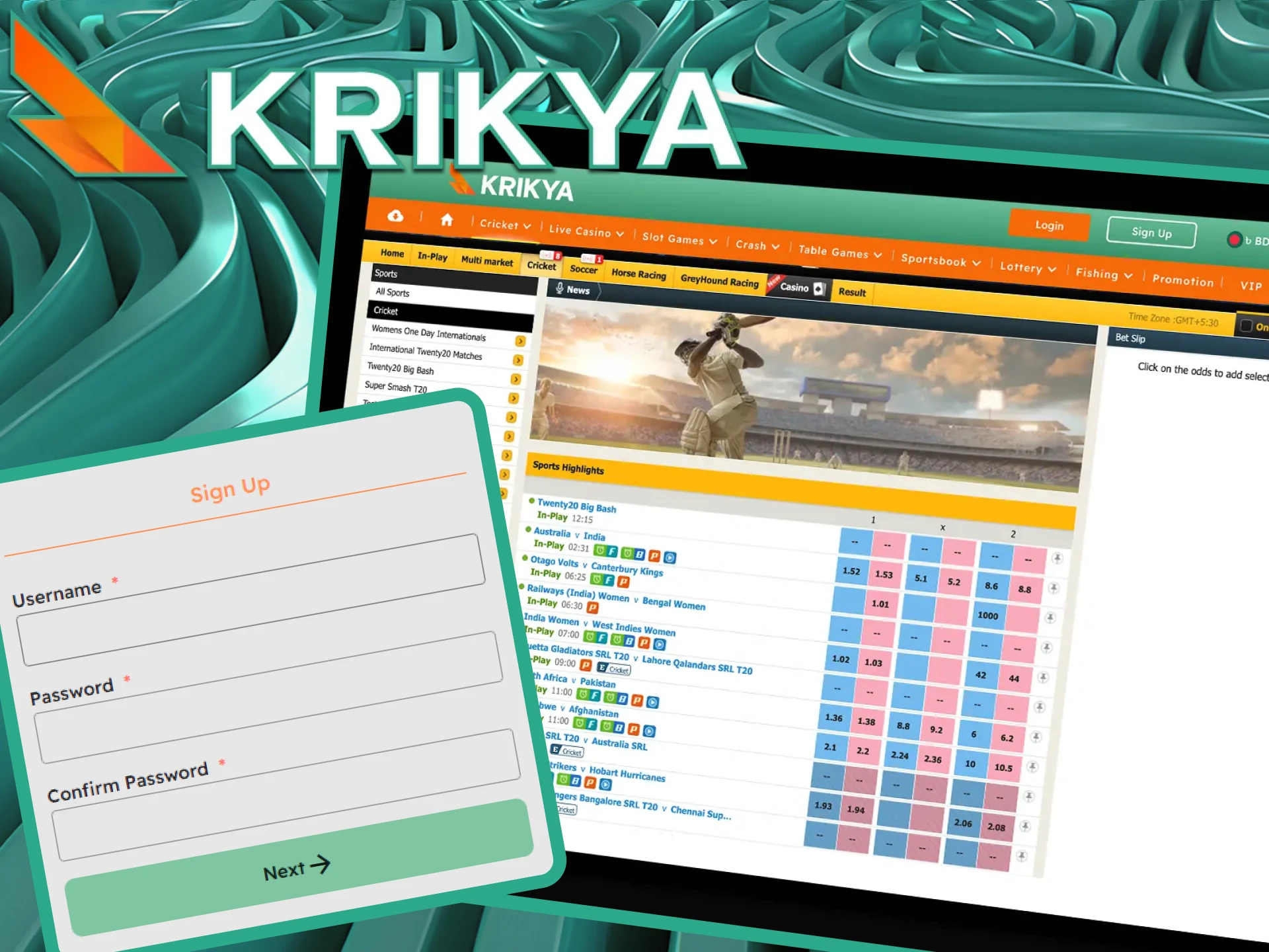 We've put together this easy, step-by-step walkthrough to help you navigate cricket betting on the Krikya platform.