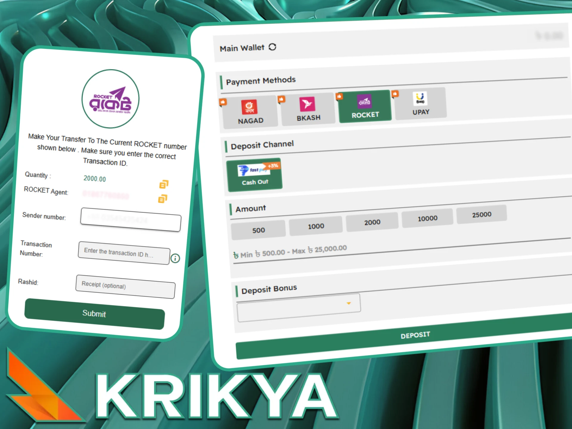 Before you fund your Krikya online casino account, it's a good idea to review your profile details.