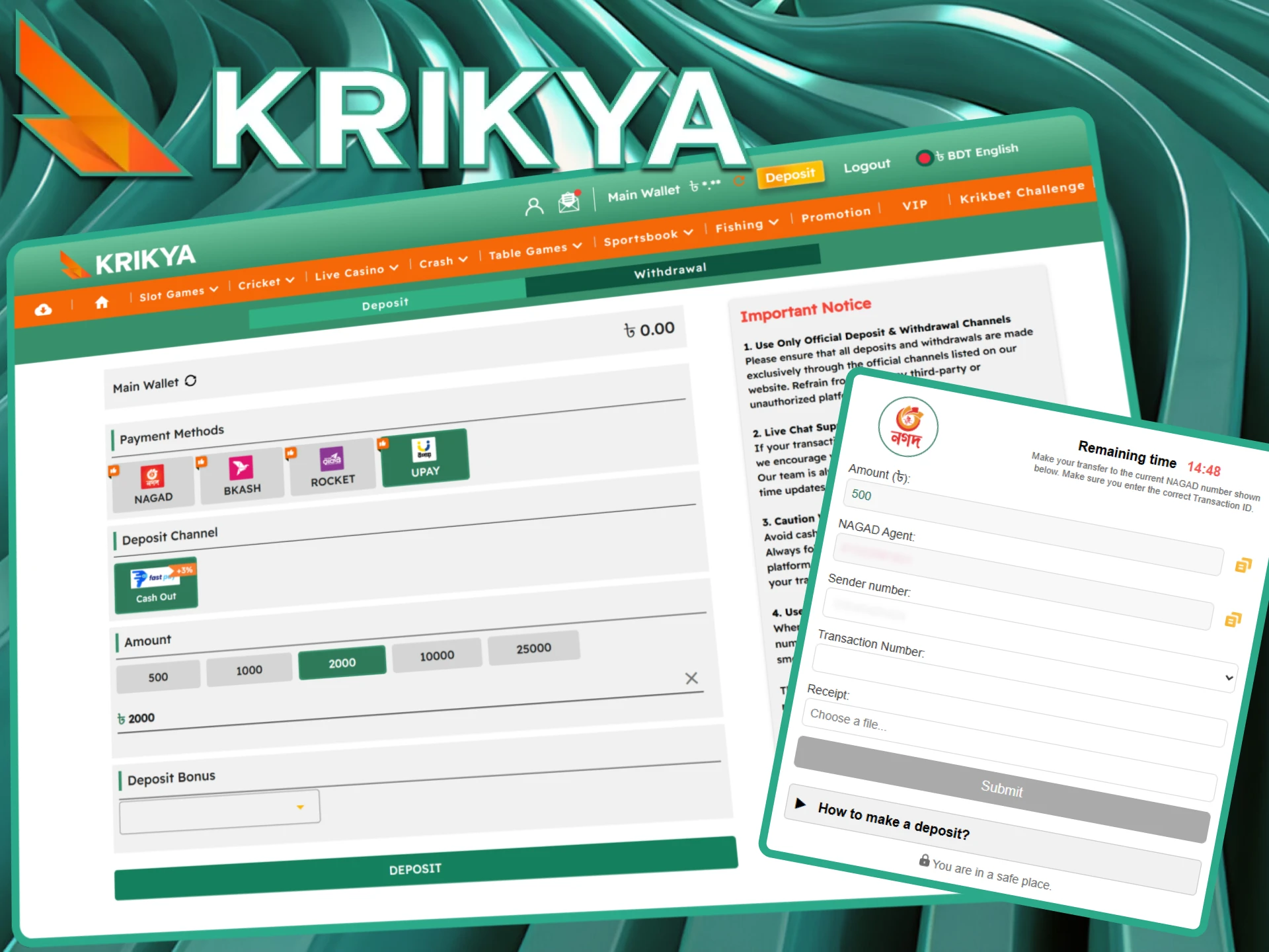 Easily track your funding history at Krikya by selecting your desired date range.