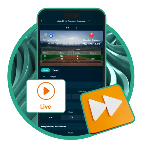 Use the integrated live streaming feature to follow the action and place bets as the game unfolds.