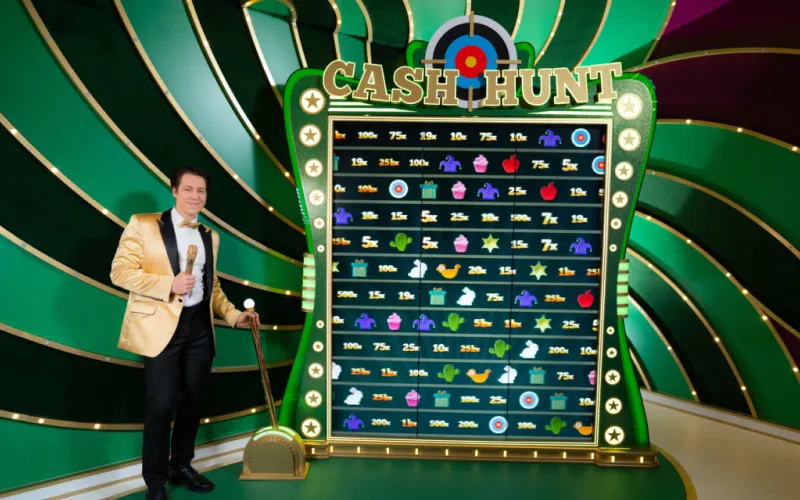 Step into the shooting gallery with the Cash Hunt bonus, where 108 hidden symbols conceal random multipliers.
