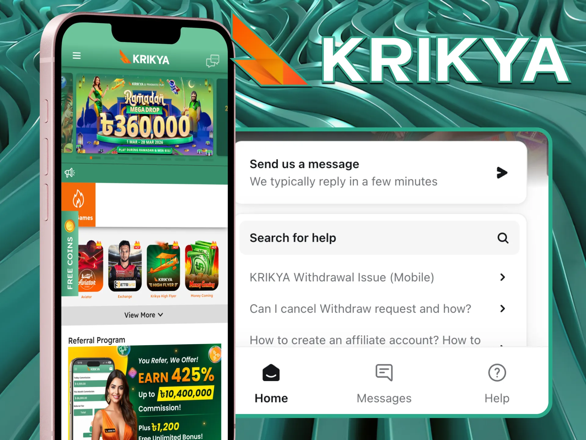 Experiencing glitches or installation errors? Reach out to our Krikya Mobile App technical support for a quick fix.