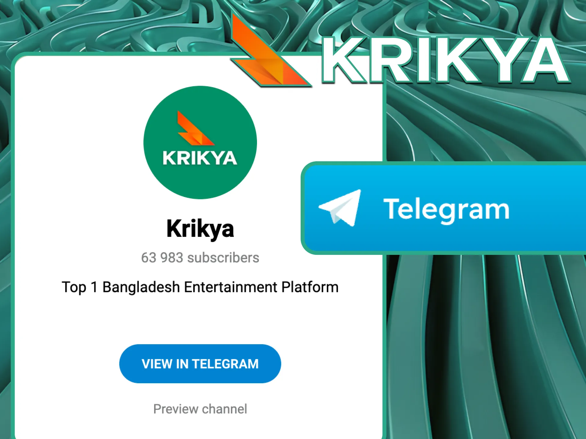 Stay in the loop and get secure, real-time help by joining the official Krikya Telegram support channel.