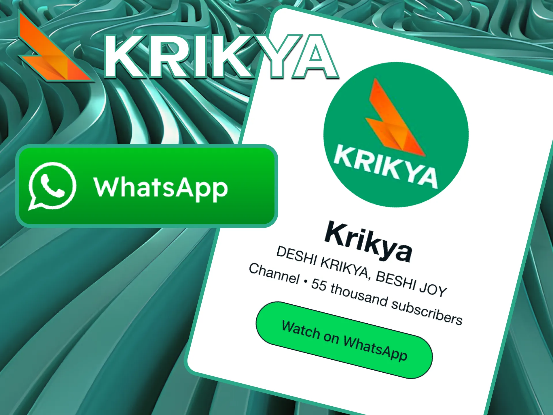 Need a hand on the go? Send a message to Krikya’s WhatsApp support for personalized assistance right on your phone.