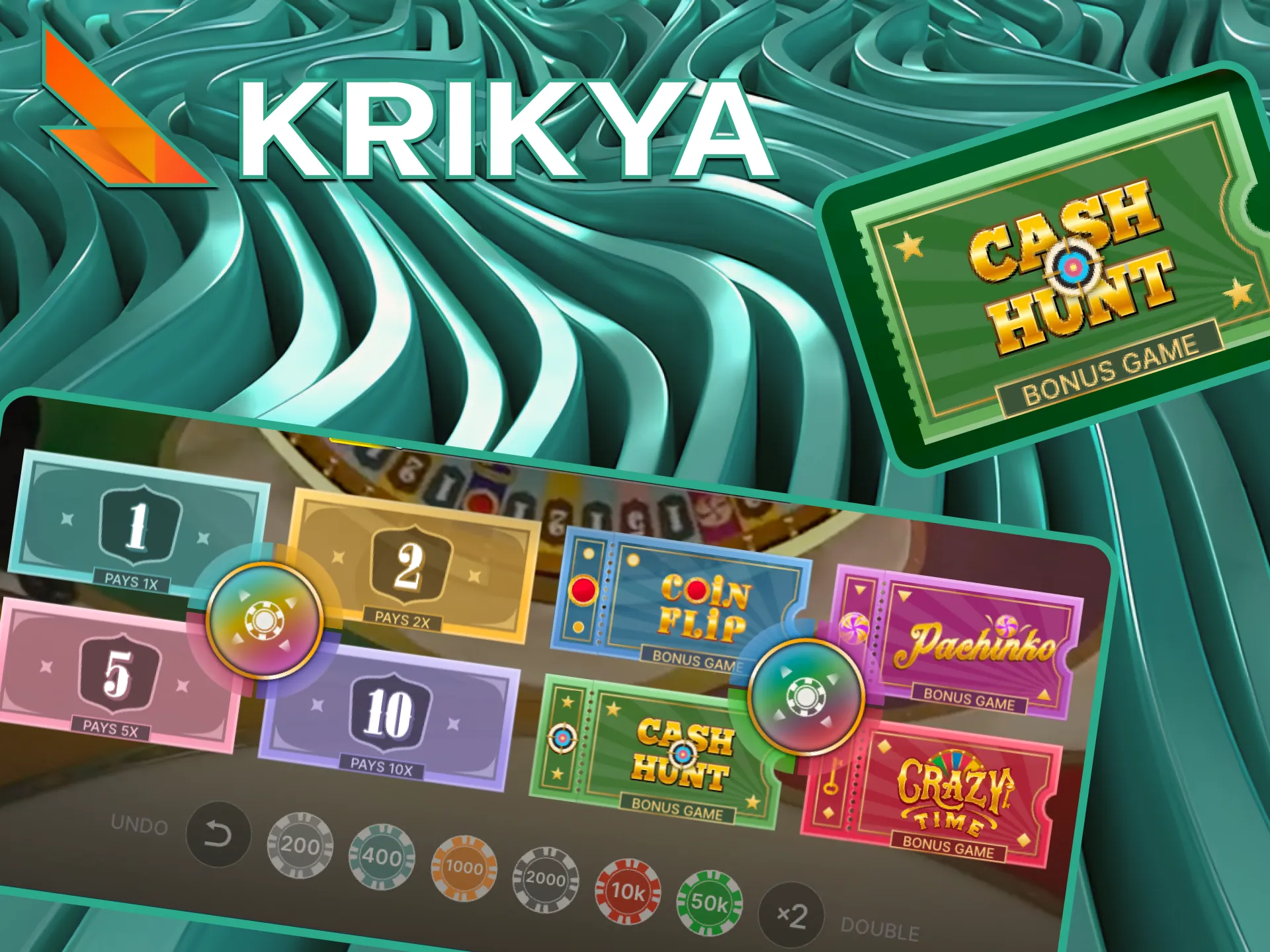 Check out the variety of official betting options in Crazy Time, from stable number bets to high-stakes bonus rounds.