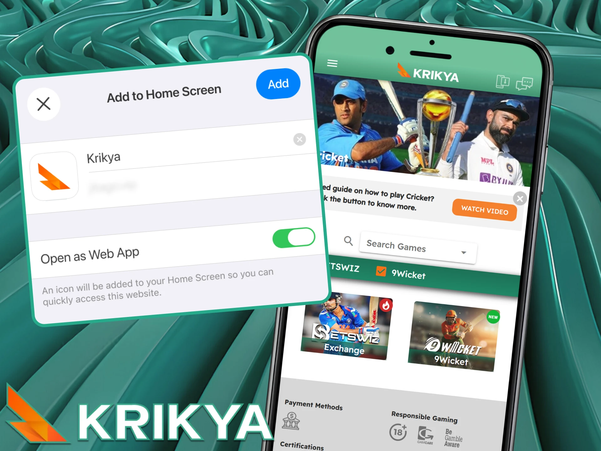 Get the official Krikya app to keep up with the IPL 2026 action wherever you are.