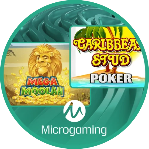Browse a vast collection of legendary titles and progressive jackpots courtesy of Microgaming.