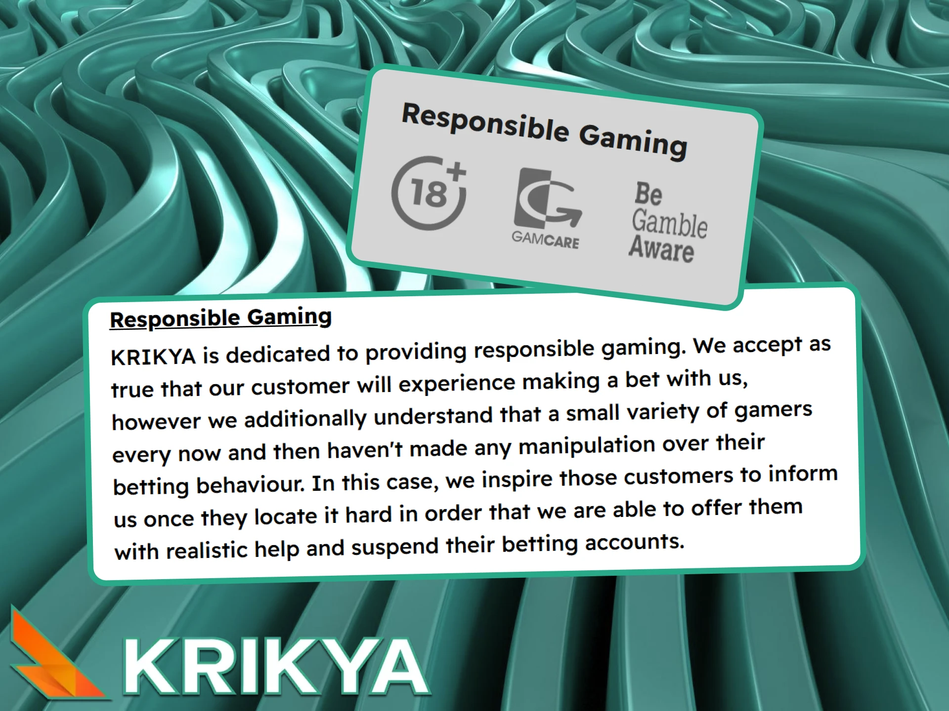 Use Krikya's responsible gaming features to set your own boundaries and keep your play healthy.